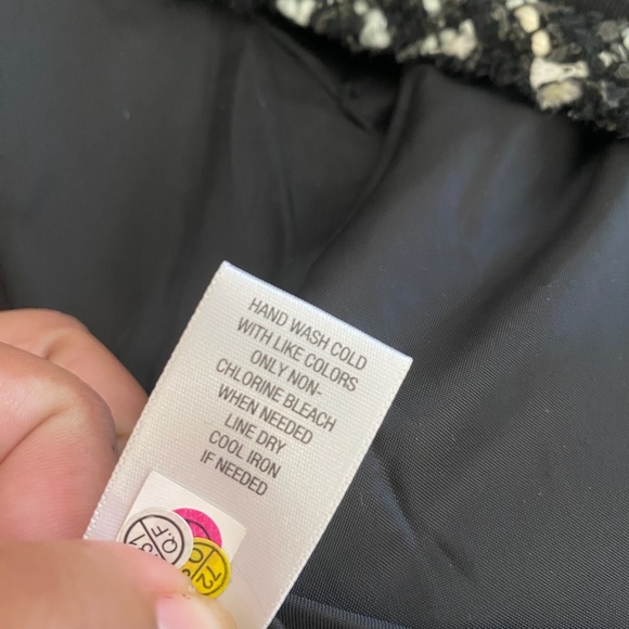 Pre-Owned Merona Women’s Vintage Black & White Tweed Blazer/Jacket – Size M - Picture 6 of 7